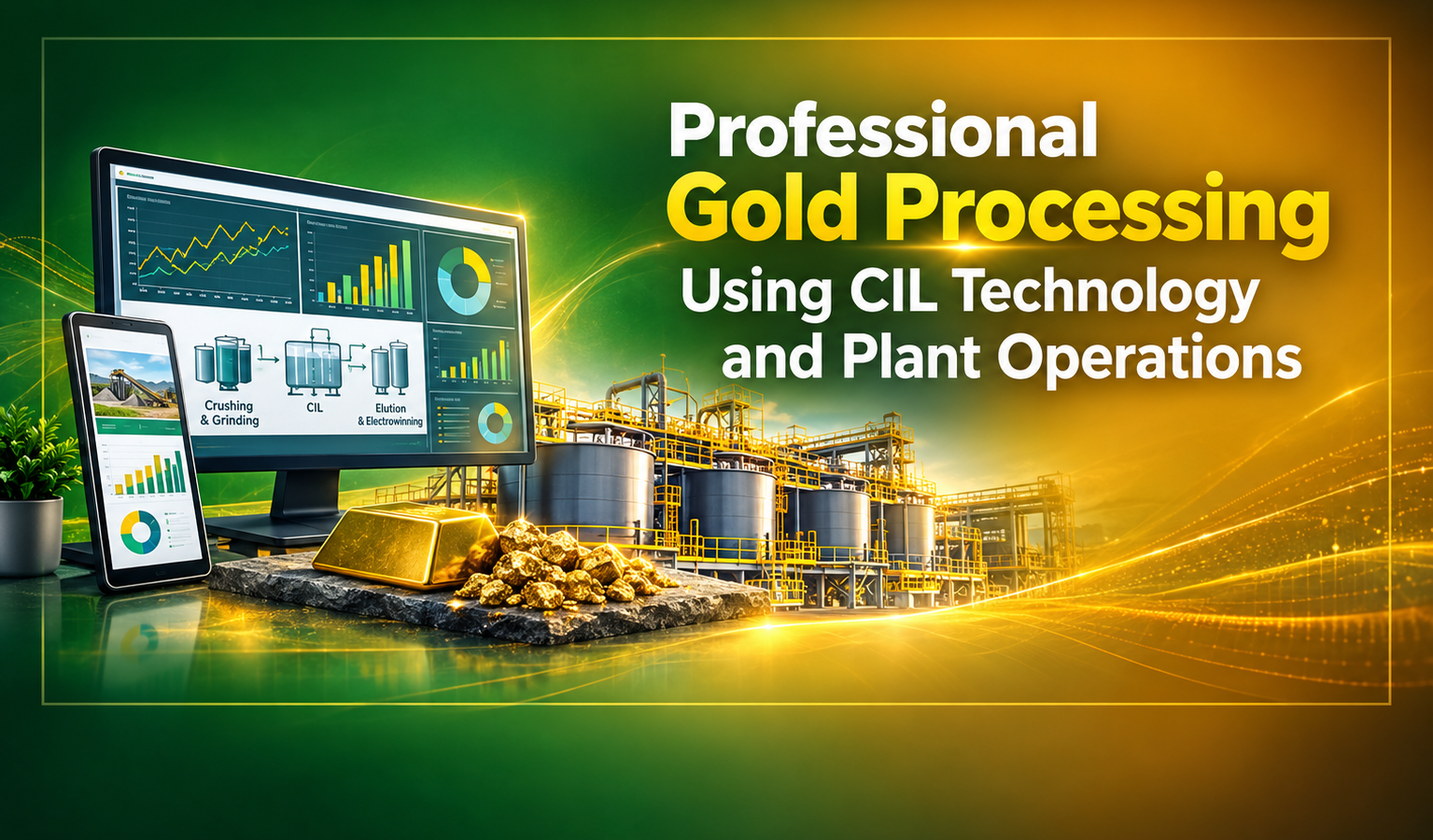 Professional Gold Processing Using CIL Technology and Plant Operations